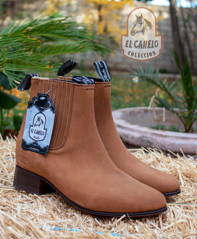 EL CANELO MENS LEATHER NUBUCK CHELSEA BOOTS BOTIN CHARRO ID231