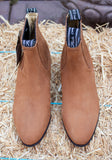 EL CANELO MENS LEATHER NUBUCK CHELSEA BOOTS BOTIN CHARRO ID231
