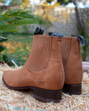 EL CANELO MENS LEATHER NUBUCK CHELSEA BOOTS BOTIN CHARRO ID231