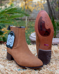 EL CANELO MENS LEATHER NUBUCK CHELSEA BOOTS BOTIN CHARRO ID231