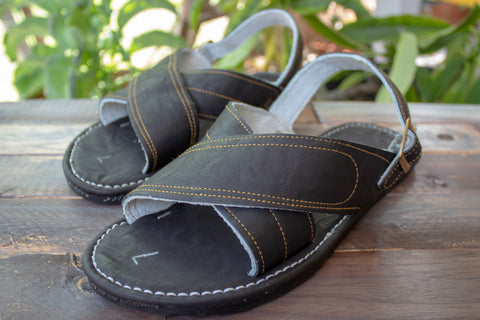 MENS LEATHER 2 STRAP MEXICAN SANDALS