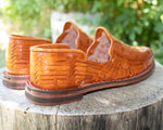 MENS LEATHER MEXICAN MOCASSIN SHOE SANDALS
