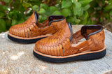 WALKER TODDLER MOCASSIN BROWN MEXICAN SHOE SANDALS