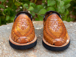 WALKER TODDLER MOCASSIN BROWN MEXICAN SHOE SANDALS