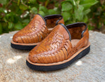 WALKER TODDLER MOCASSIN BROWN MEXICAN SHOE SANDALS