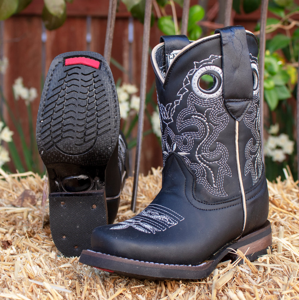 Square toe cowboy boots for boys on sale