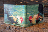ROOSTER LEATHER WALLET laser printed bi-fold gallos wallet