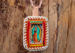 VIRGEN DE GUADALUPE virgin mary necklace good luck leather charm