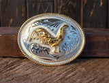 ROOSTER COCK GALLO cowboy western belt buckle