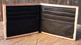 ROOSTER LEATHER WALLET cockfighting laser printed bi-fold gallos wallet