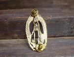 VIRGEN DE GUADALUPE Virgin Mary pinback nickel plated Button/Badge Plaque