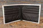 MEXICO 1 PESO bill LEATHER laser printed  bi-fold wallet