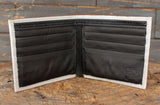 MEXICO 1 PESO bill LEATHER laser printed  bi-fold wallet
