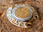 HORSESHOE AZTEC CALENDAR cowboy western belt buckle