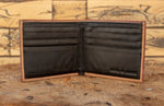 EMILIANO ZAPATA LEATHER laser printed bi-fold gallos wallet