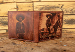 EMILIANO ZAPATA LEATHER laser printed bi-fold gallos wallet