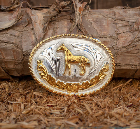 CHILDRENS TODDLER YOUTH western cowboy Horse mini belt buckle evilla nino caballo