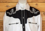 MENS COWBOY EMBROIDERED horse western rodeo long sleeve shirt