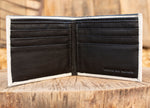 MEXICO 500 PESOS bill Mexican LEATHER laser printed  bi-fold wallet