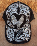 ROOSTER Gallo western EMBROIDERED HAT adjustable trucker mesh cap