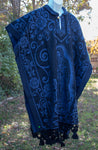 VIRGEN de GUADALUPE Virgin Mary 2 sided Mexican Poncho rebozo wrap Gaban