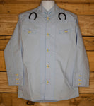 CHILDRENS WESTERN COWBOY embroidered horseshoe rodeo button up shirt camisa charro nino