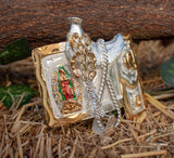 HORSE SADDLE ENGRAVED Virgen de Guadalupe Virgin Mary cowboy Mariachi alpaca silver belt buckle sillin caballo