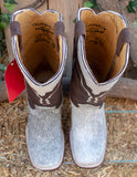 WOMENS COWGIRL cowboy COWHAIR leather square toe western Boots Size 7
