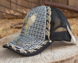 ROOSTER Gallo Cockfighting western EMBROIDERED HAT adjustable trucker mesh cap