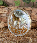 HORSE CABALLO MARIACHI Engraved cowboy western belt buckle
