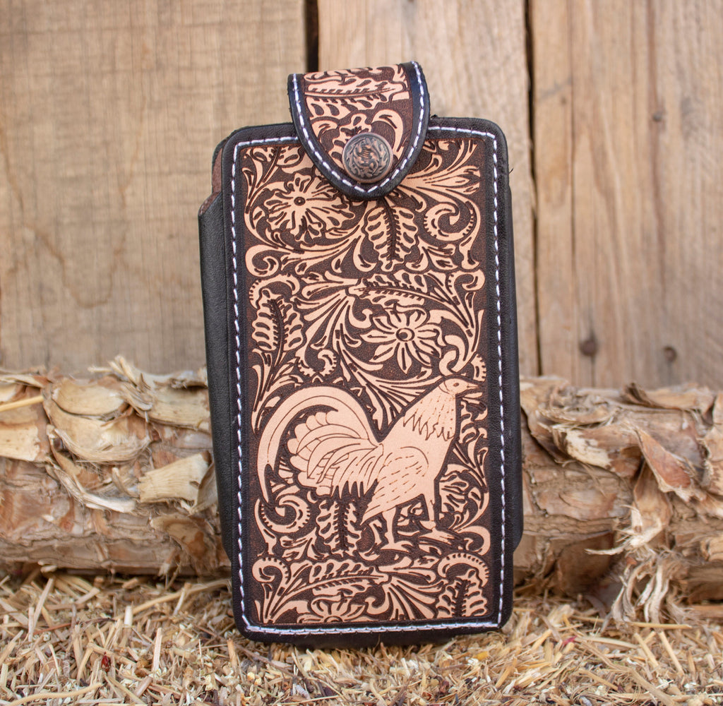 Chedron Cowboy Belt with Knife and Cell Phone Case (Customizable)