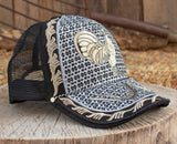 ROOSTER Gallo Cockfighting western EMBROIDERED HAT adjustable trucker mesh cap