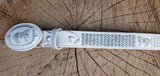 CHILDRENS YOUTH WESTERN HORSE EMBROIDEREDCOWBOY LEATHER BELT