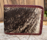 Real COWHIDE NATURAL HAIR cowboy leather western wallet cartera