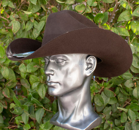 Mens Rodeo Faux Felt Wide Brim Western Cowboy Hat Tejana Vaquero - Foto 10
