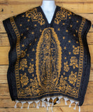 CHILDRENS WALKER TODDLER kids sized Virgen de Guadalupe Virgin Mary Mexican Poncho rebozo gaban
