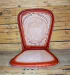 PIGSKIN LEATHER CUSHIONED universal car seat with Horse Horseshoe Caballo stamped design Respaldo