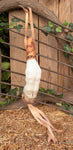 Real GOAT FOOT HOOF Handle Leather Braided Riding Horse Whip