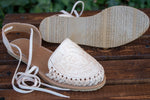 WOMENS LEATHER LACE UP ROSE STAMPED HUARACHE MEXICAN SANDALS