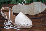 WOMENS LEATHER LACE UP ROSE STAMPED HUARACHE MEXICAN SANDALS