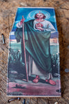 ST JUDE SAN JUDAS LASER PRINTED LEATHER BIFOLD WALLET