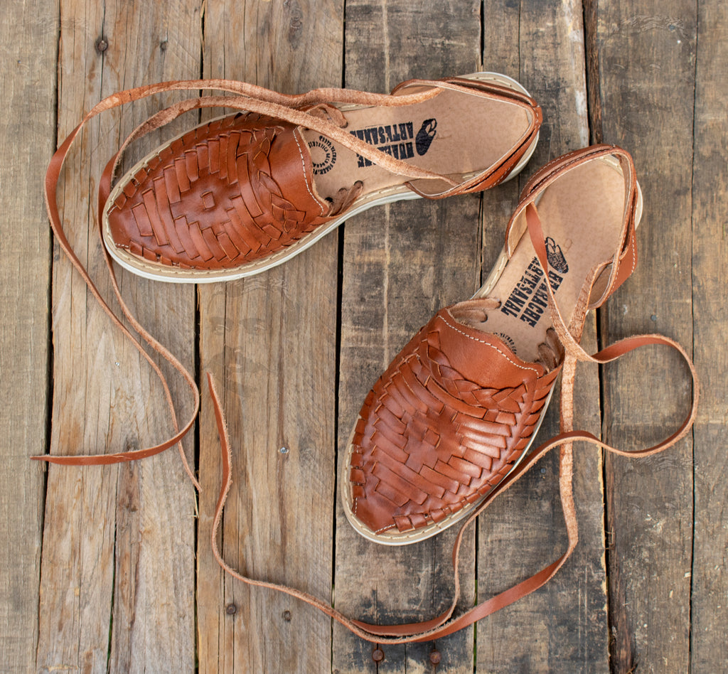 Brown huraches sales